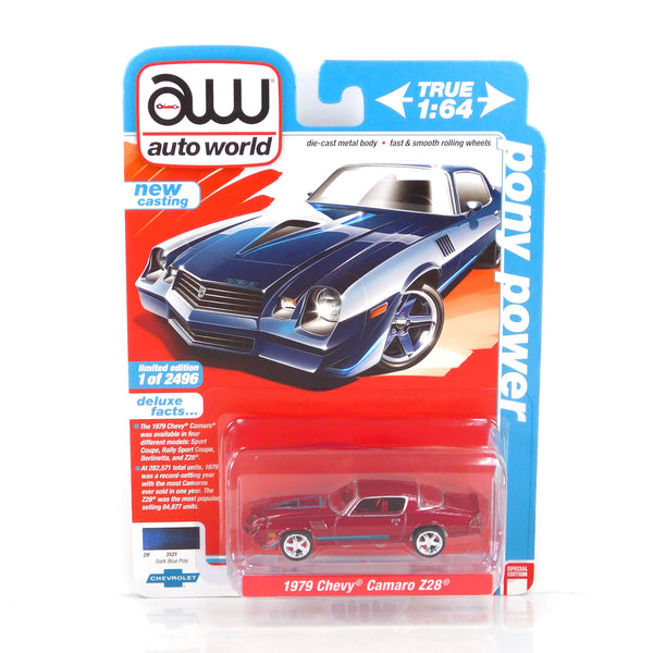 Chase 1979 Chevrolet Camaro Z28 Auto World Deluxe Series Hobby Exclusive 1:64 Scale