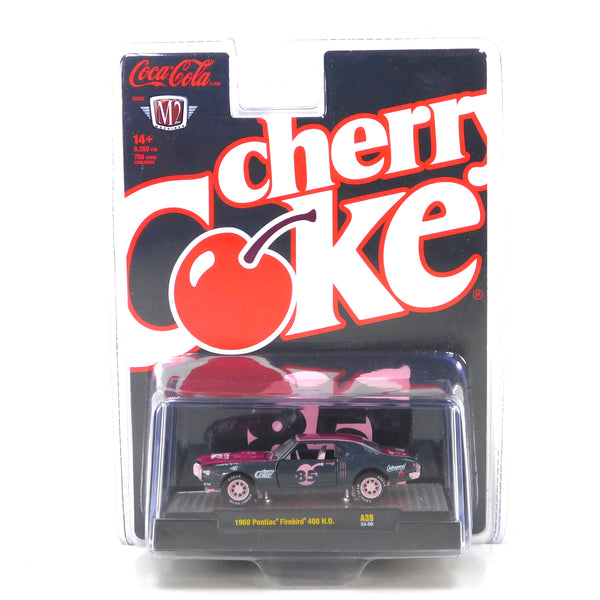 Chase 1968 Pontiac Firebird 400 H.O. Cherry Coke M2 Machines 1:64 Scale Coca-Cola Release A39