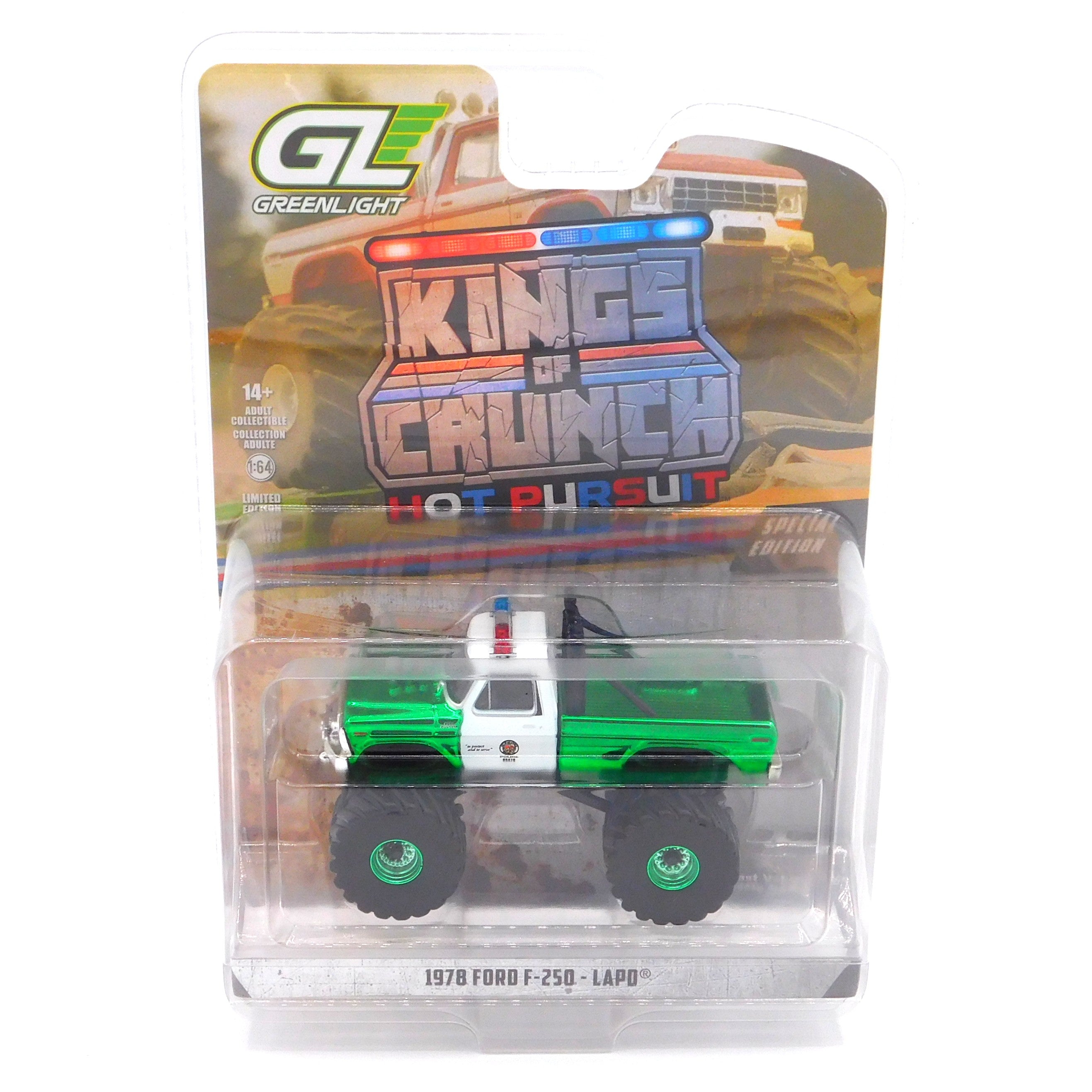 Green Machine Chase 1978 Ford F-250 LAPD Kings of Crunch Hot Pursuit S