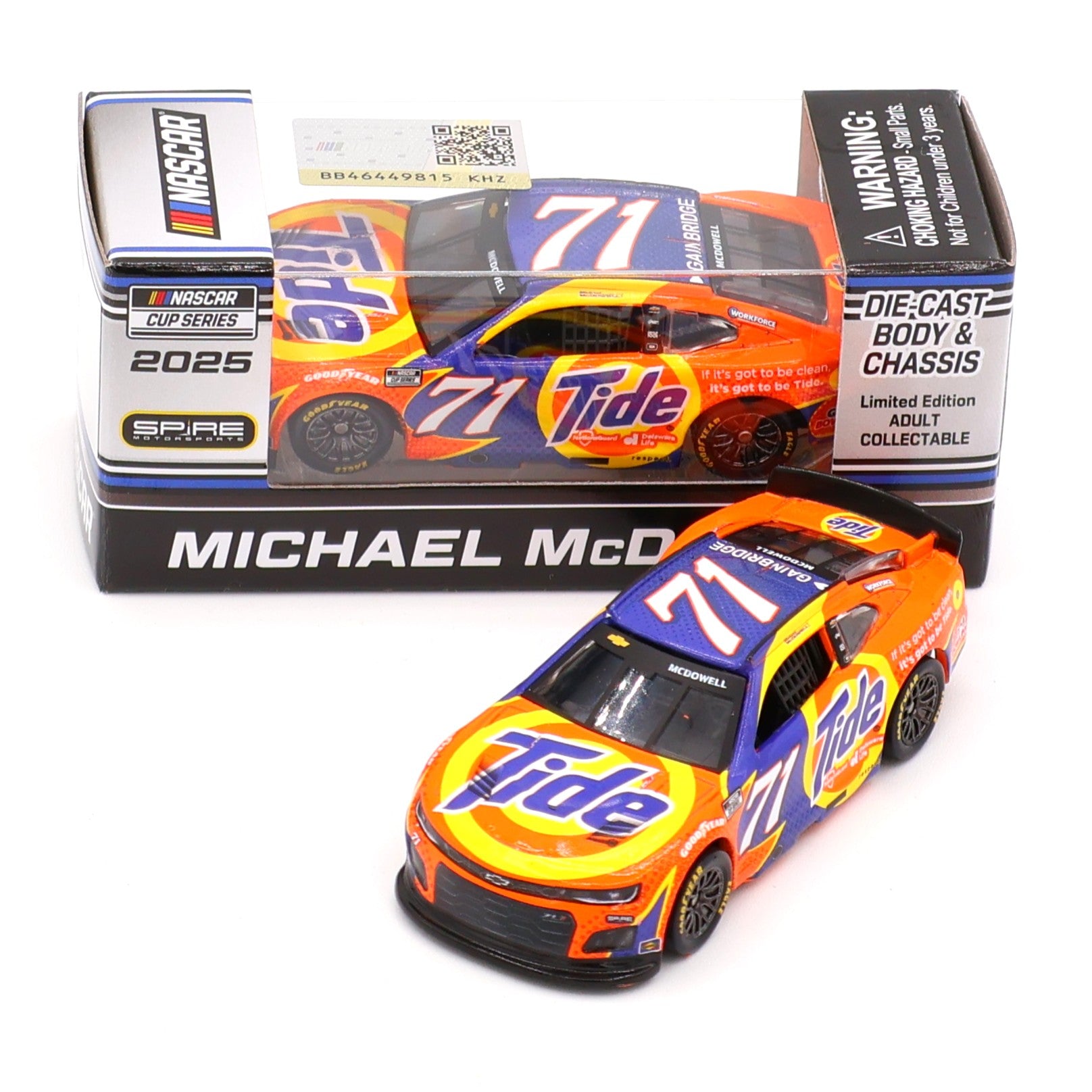 Michael McDowell 2025 Tide 1:64 Nascar Diecast