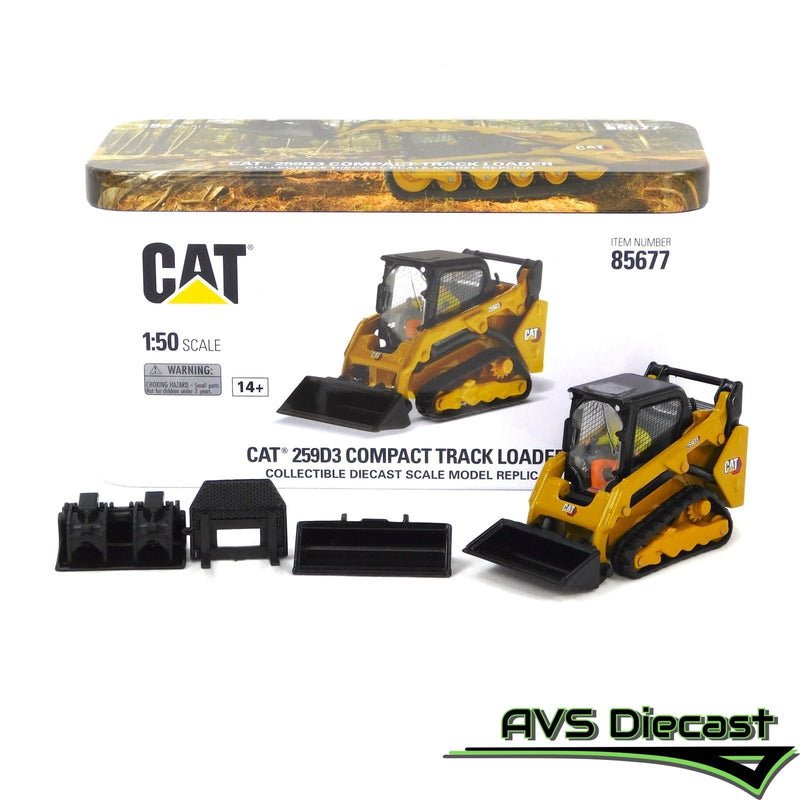 Caterpillar 259D3 Compact Track Loader 1:50 Diecast 85677 - Diecast Masters - AVS Diecast