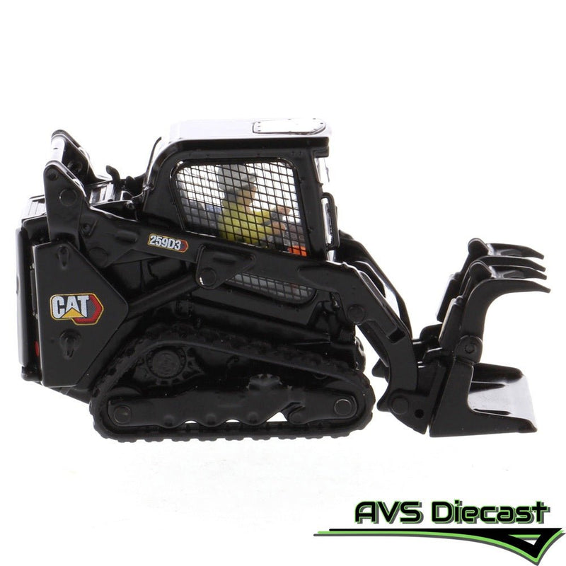 Caterpillar 259D3 Compact Track Loader with Special Black Paint 1:50 Scale Diecast 85677BK - Diecast Masters - AVS Diecast