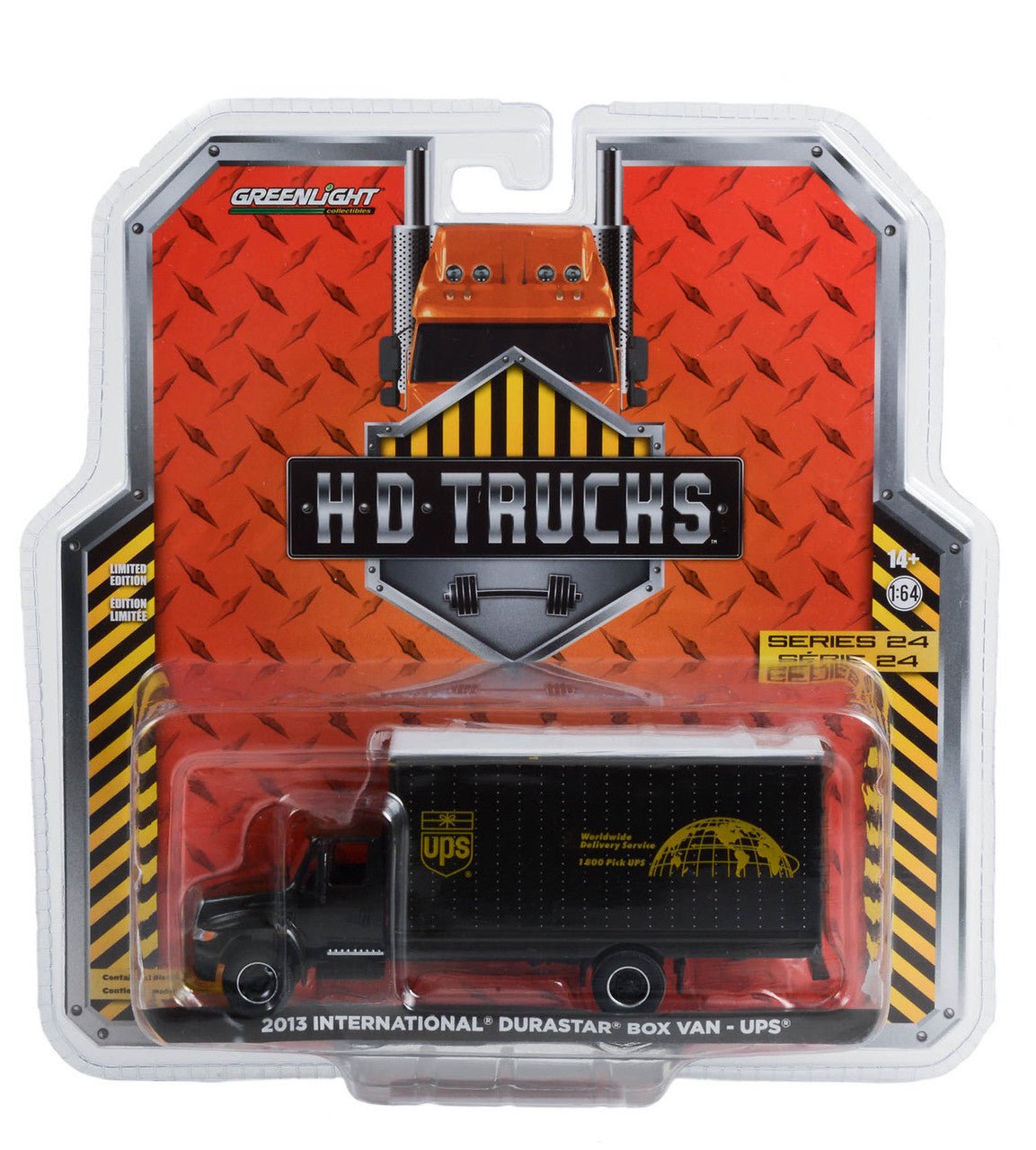 H.D. Trucks 33240-B 2013 International Durastar Box Van UPS 1:64 Dieca