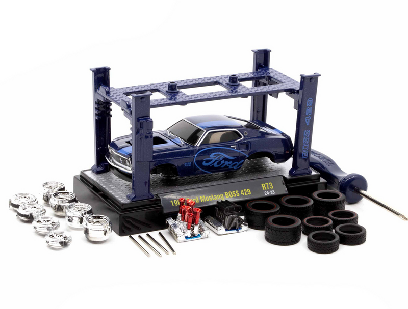 1969 Ford Mustang BOSS 429 M2 Machines 1:64 Scale Model Kit Release 73