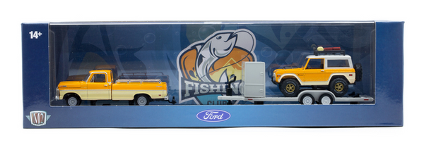 1969 Ford F-100 & 1971 Bronco M2 Machines 1:64 Scale Auto Haulers Release 85