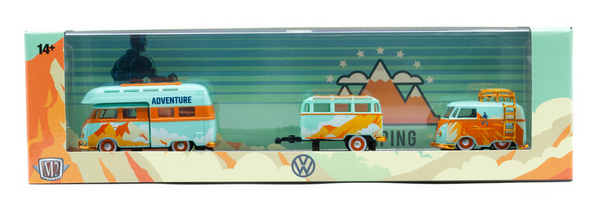 Chase 1959 Volkswagen Truck & 1960 Van M2 Machines 1:64 Scale Auto Haulers Release 85