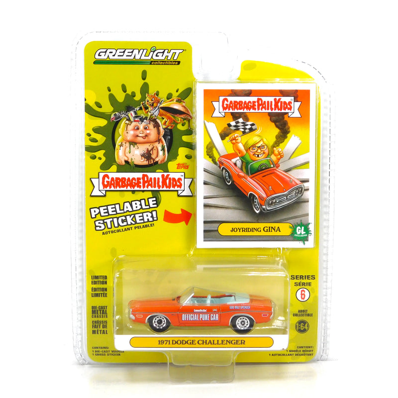 Garbage Pail Kids 54100F Joyriding Gina 1971 Dodge Challenger 1:64 Diecast