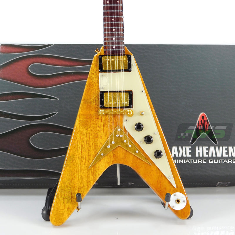 Axe Heaven Flying V Style Guitar (No Gibson Logos) Miniature Guitar FV327