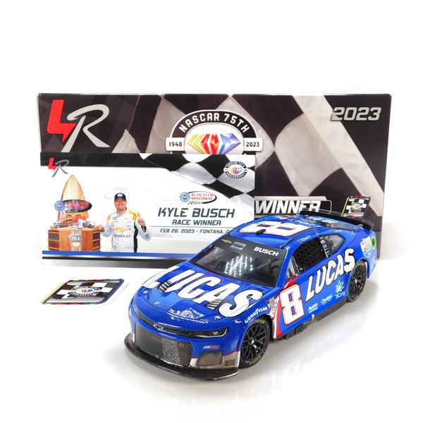 *Pre-Owned* Kyle Busch 2023 Lucas Oil Auto Club Win 1:24 Nascar Diecast