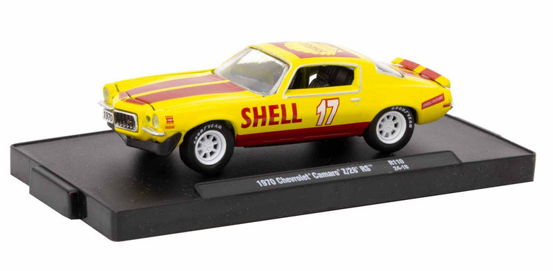 1970 Chevrolet Camaro Z/28 RS Shell Oil M2 Machines 1:64 Diecast Auto Drivers Release 110