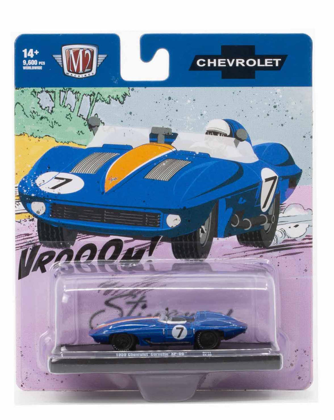 1959 Chevrolet Corvette XP-86 M2 Machines 1:64 Diecast Auto Drivers Re
