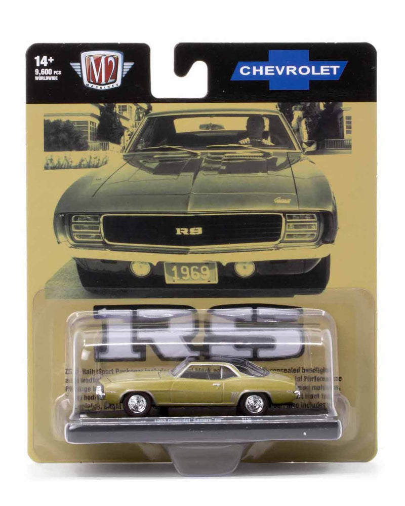 1969 Chevrolet Camaro RS M2 Machines 1:64 Diecast Auto Drivers Release 111