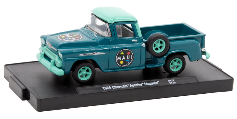 1958 Chevrolet Apache Maui and Sons M2 Machines 1:64 Diecast Auto Drivers Release 112