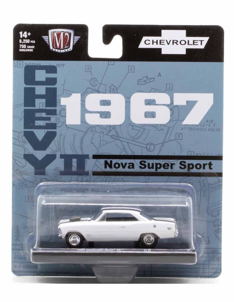 1967 Chevrolet Nova SS M2 Machines 1:64 Diecast Auto Drivers Release 116