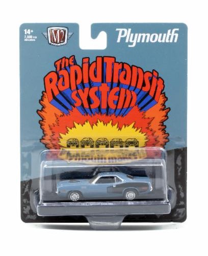 1971 Plymouth Cuda 383 M2 Machines 1:64 Diecast Auto Drivers Release 125