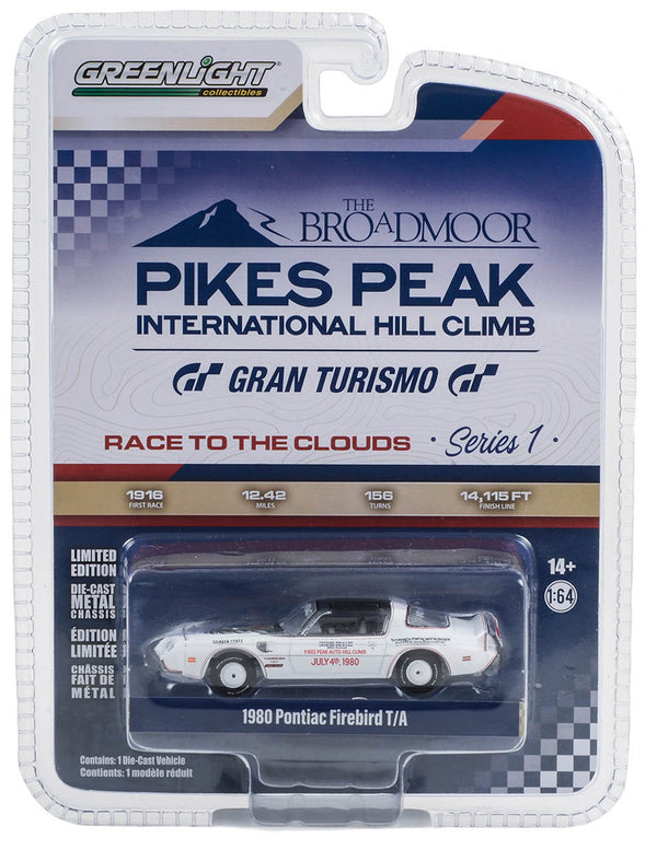 Pikes Peak International Hill Climb 13330E 1980 Pontiac Firebird Trans Am 1:64 Diecast