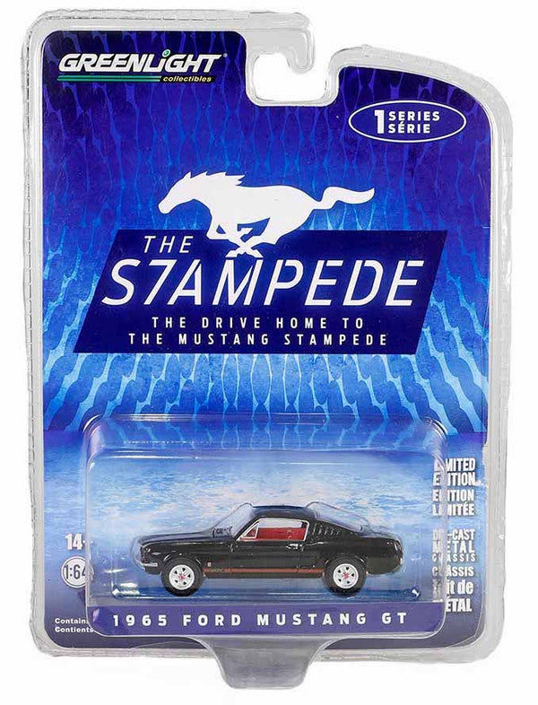 The Drive Home to the Mustang Stampede 13340-A 1965 Ford Mustang GT 1:64 Diecast
