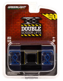 Blue Scissor Lift 1:64 Diecast Automotive Double Scissor Lifts Series 1