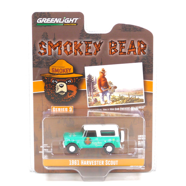 Smokey Bear 38060B 1961 Harvester Scout 1:64 Diecast