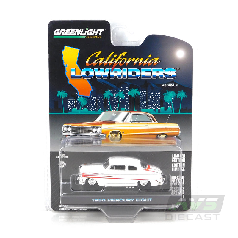 California Lowriders 63070B 1950 Mercury Eight Coupe 1:64 Diecast