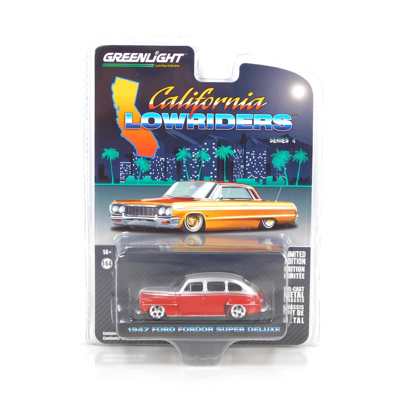 California Lowriders 63050A 1947 Ford Fordor Super Deluxe 1:64 Diecast
