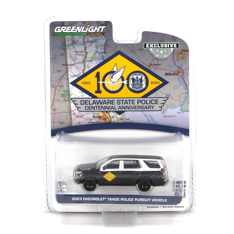 Hobby Exclusive 30487 2023 Chevrolet Tahoe PPV Delaware State Police 1:64 Diecast