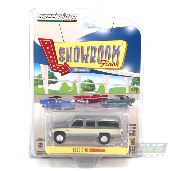 Chase Showroom Floor 68060E 1986 GMC Suburban 1:64 Diecast