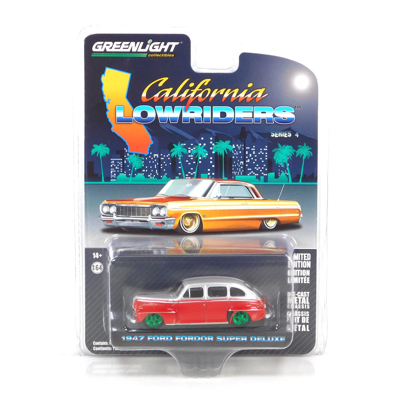 Green Machine California Lowriders 63050A 1947 Ford Fordor Super Deluxe 1:64 Diecast