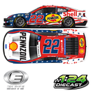 *Preorder* Joey Logano 2026 Shell-Pennzoil Stars and Stripes Elite 1:24 Nascar Diecast