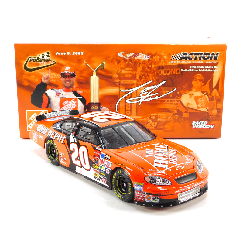 *Pre-Owned* Tony Stewart 2003 Home Depot Pocono Win 1:24 Nascar Diecast