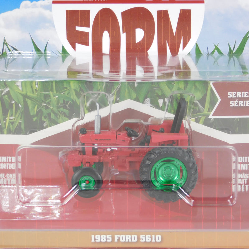 *READ* Green Machine Down on the Farm Series 8 48080-D 1985 Ford 5610 Memphis, Tennessee Fire Department 1:64 Diecast