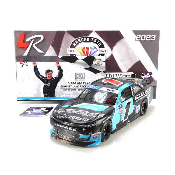 Sam Mayer 2023 Accelerate Road America Race Win 1:24 Nascar Diecast