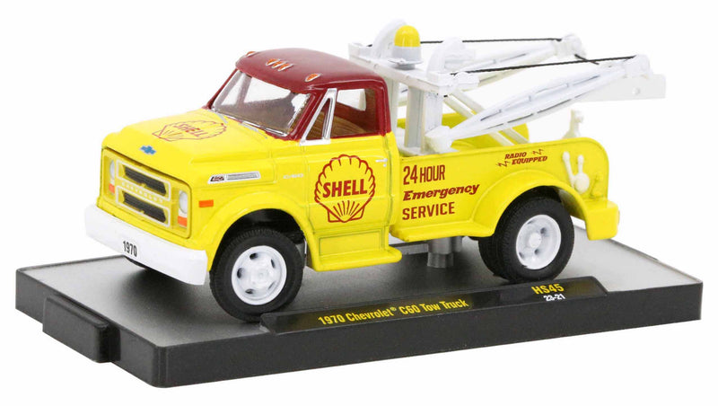 1970 Chevy C60 Tow Truck Shell Oil M2 Machines 1:64 Scale Hobby Special Release 31500-HS45