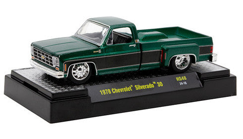 1978 Chevrolet Silverado 30 M2 Machines 1:64 Scale Hobby Special Release 31500-HS48