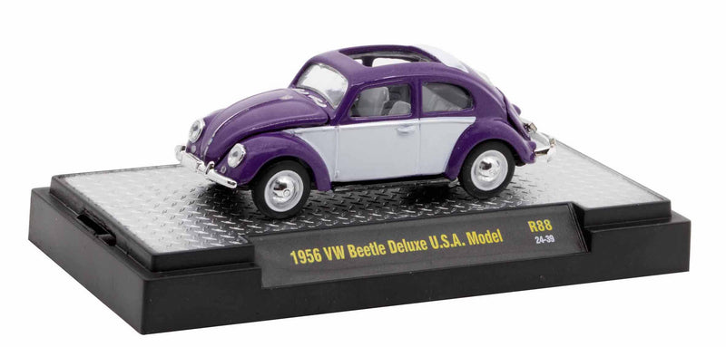 1956 Volkswagen Beetle Deluxe USA Model M2 Machines 1:64 Scale Auto-Thentics Release 88