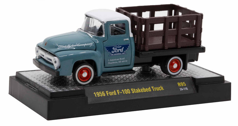 1956 Ford F-100 Stakebed M2 Machines 1:64 Scale Auto-Thentics Release 95