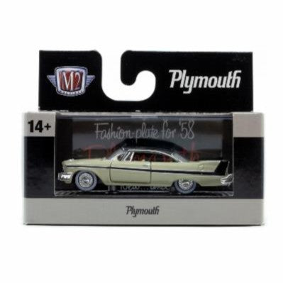 1958 Plymouth Belvedere M2 Machines 1:64 Scale Auto-Thentics Release 99