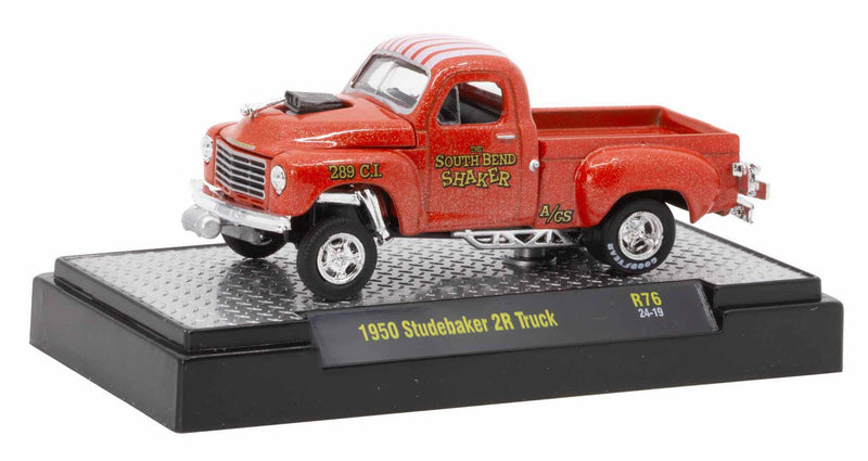 1950 Studebaker 2R Truck Gasser M2 Machines 1:64 Scale Detroit Muscle Release 76