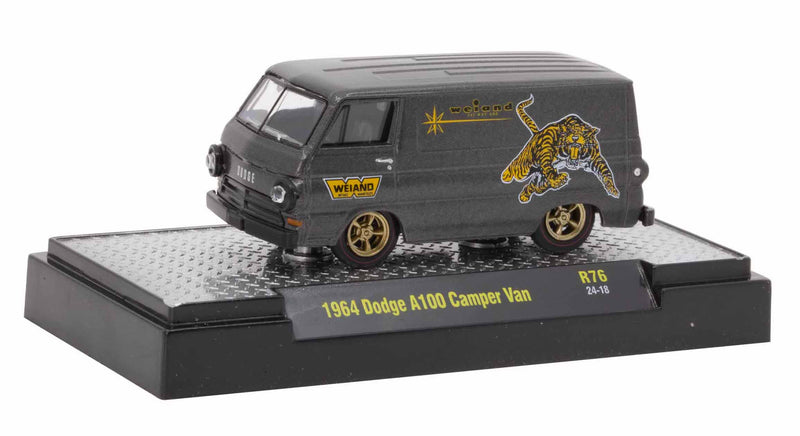 1964 Dodge A100 Camper Van Weiand M2 Machines 1:64 Scale Detroit Muscle Release 76