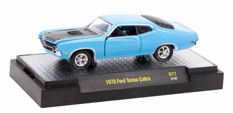 1970 Ford Torino Cobra M2 Machines 1:64 Scale Detroit Muscle Release 77