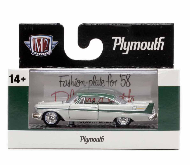 1958 Plymouth Belvedere M2 Machines 1:64 Scale Detroit Muscle Release 78