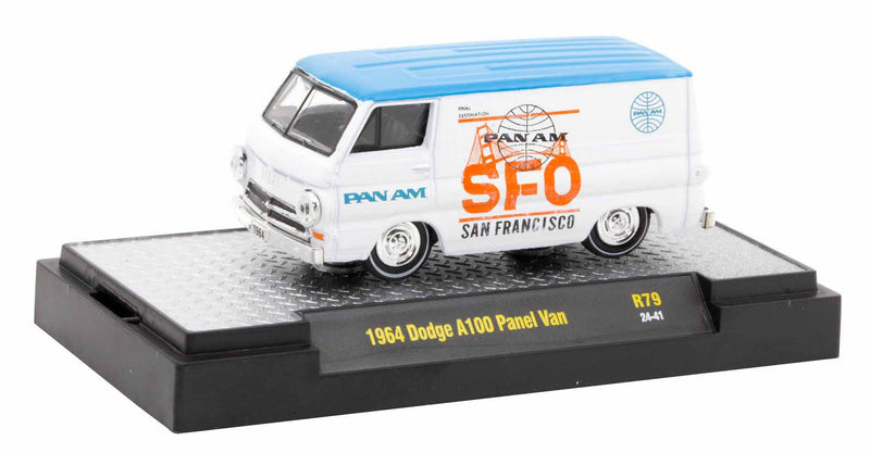 1964 Dodge A100 Panel Van Pan Am M2 Machines 1:64 Scale Detroit Muscle Release 79