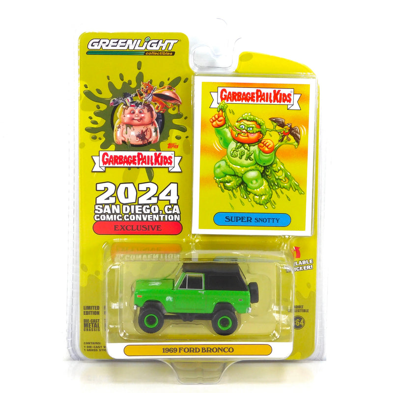 Garbage Pail Kids 51617 1969 Ford Bronco 2024 Comic Con Exclusive 1:64 Diecast