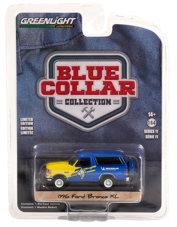 Blue Collar 35240D 1996 Ford Bronco XL Michelin Tires 1:64 Diecast