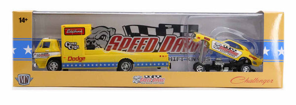 1966 Dodge L600 & 1971 Dodge Challenger M2 Machines 1:64 Scale Auto Haulers Release 72