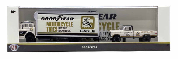 1966 Ford C-950 & 1972 F-250 Goodyear M2 Machines 1:64 Scale Auto Haulers Release 77