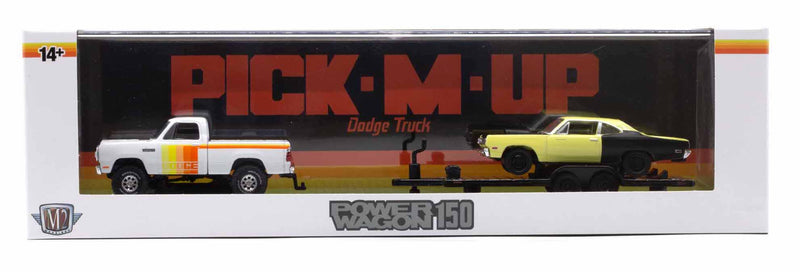 1970 Dodge 150 & 1969 Plymouth Road Runner M2 Machines 1:64 Scale Auto Haulers Release 77