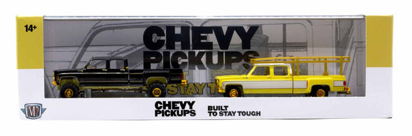 Chase 1975 Chevrolet Silverado & 1973 Silverado M2 Machines 1:64 Scale Auto Haulers Release 78