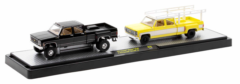 1975 Chevrolet Silverado & 1973 Silverado M2 Machines 1:64 Scale Auto Haulers Release 78