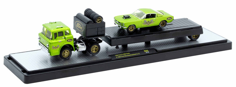 1966 Ford C-950 & Ford Mustang M2 Machines 1:64 Scale Auto Haulers Release 80